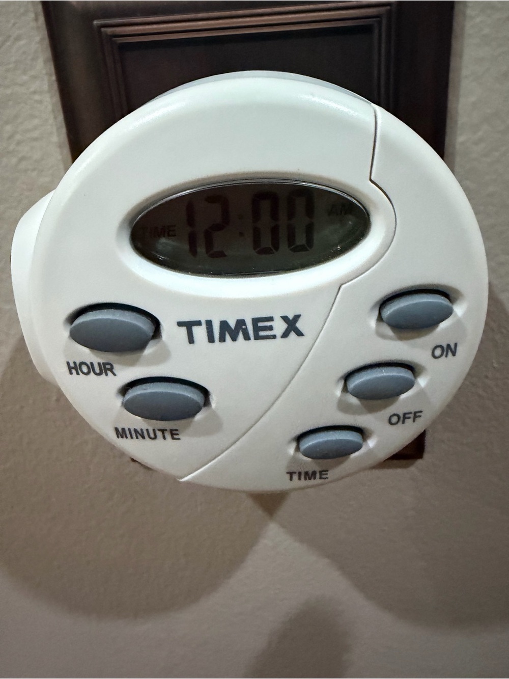 Timex White Digital Plug-In Timer*